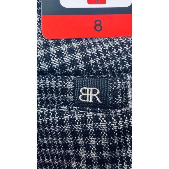 NWT Size 8 Banana Republic Plaid Work Trousers Gray & Charcoal Office Pant - Picture 15 of 16